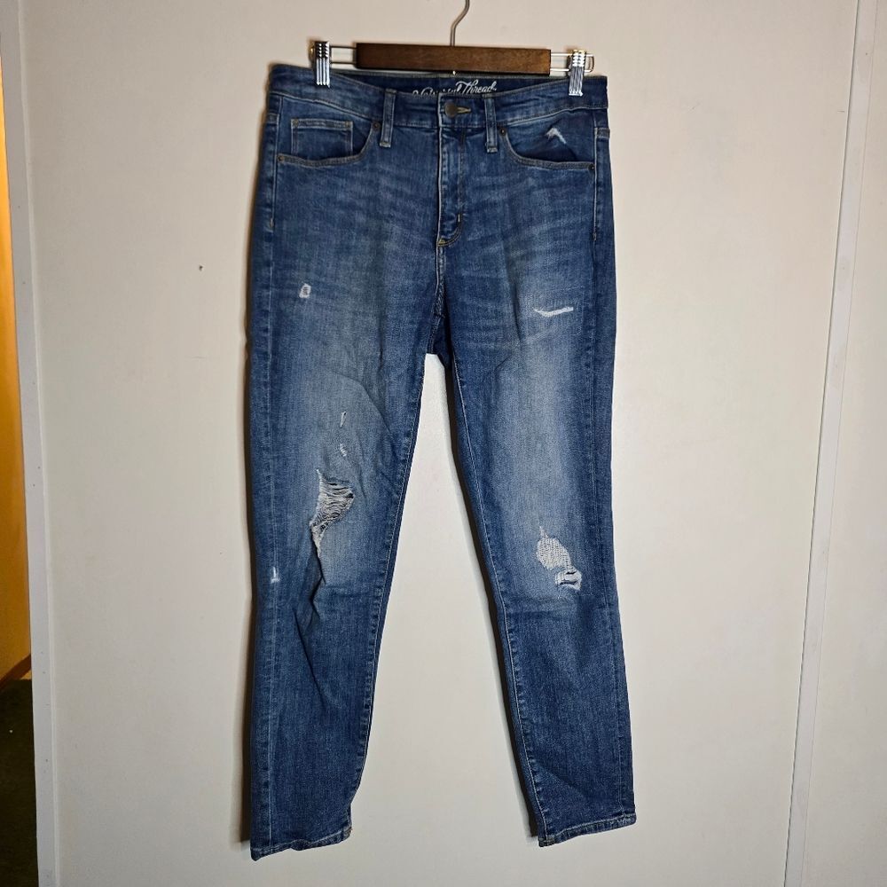 Universal Thread Distressed High Rise Skinny Jeans Size 10